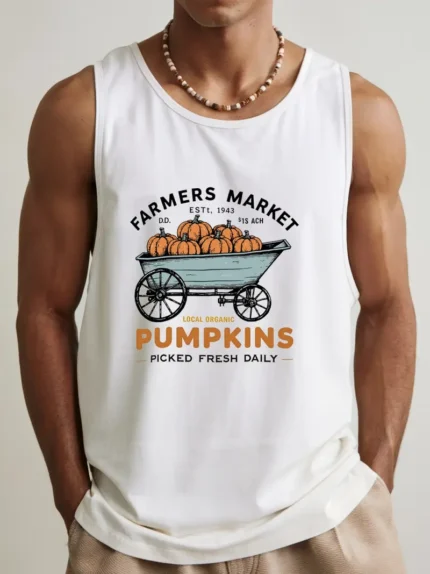 【SKKK】180g printed men’s vest, a comfortable choice for summer