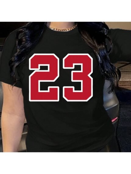 【SKKK】220g printed women’s oversized T-shirt, 100% cotton, comfortable choice