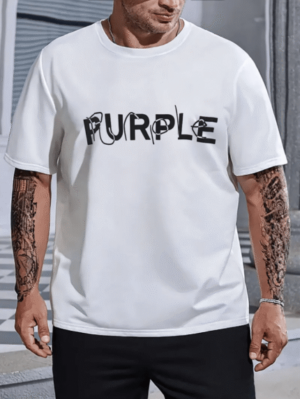 【SKKK】220g printed men’s oversized T-shirt, 100% cotton, comfortable choice