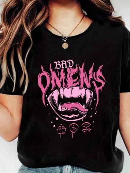 【SKKK】220g printed women’s oversized T-shirt, 100% cotton, comfortable choice