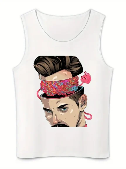 【SKKK】180g printed men’s vest, a comfortable choice for summer