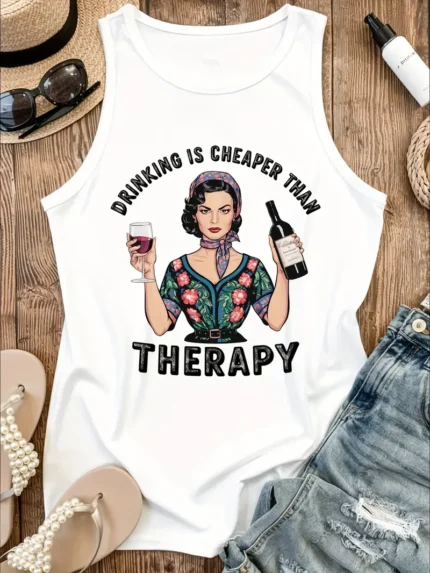 【SKKK】180g printed women’s vest, a comfortable choice for summer