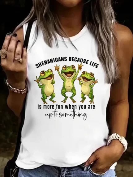 【SKKK】180g printed women’s vest, a comfortable choice for summer