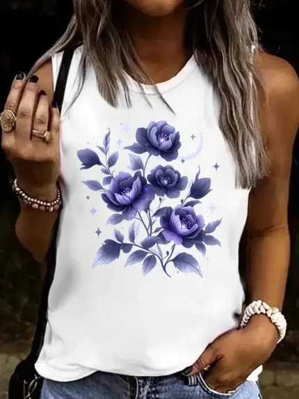 【SKKK】180g printed women’s vest, a comfortable choice for summer