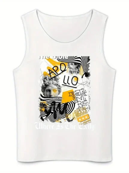 【SKKK】180g printed men’s vest, a comfortable choice for summer