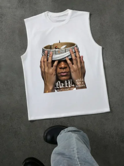 【SKKK】180g printed men’s vest, a comfortable choice for summer