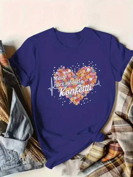 【SKKK】 220g printed women’s T-shirt, 100% cotton, comfortable choice