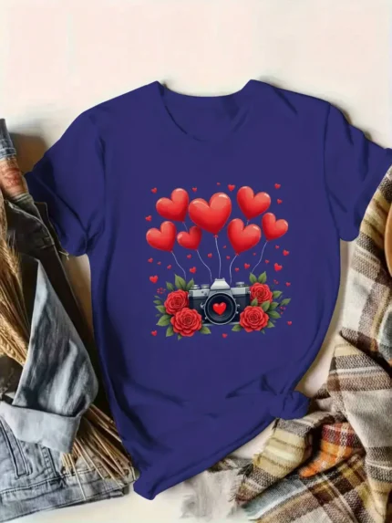 【SKKK】 220g printed women’s T-shirt, 100% cotton, comfortable choice