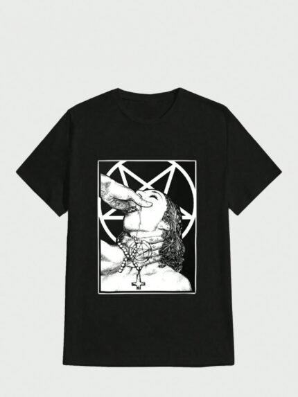 【SKKK】220g printed men’s oversized T-shirt, 100% cotton, comfortable choice