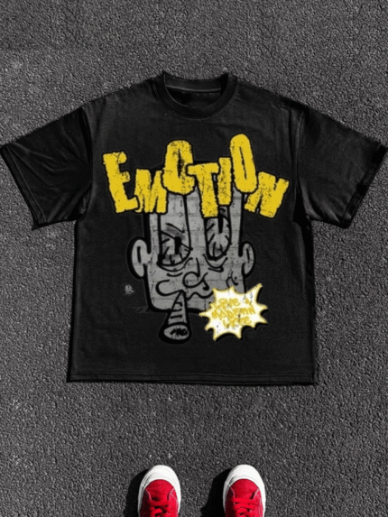 【SKKK】220g printed men’s oversized T-shirt, 100% cotton, comfortable choice