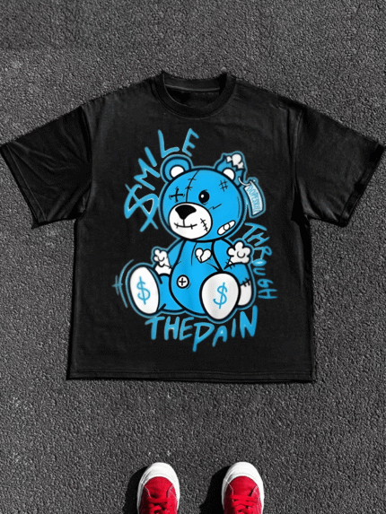 【SKKK】220g printed men’s oversized T-shirt, 100% cotton, comfortable choice