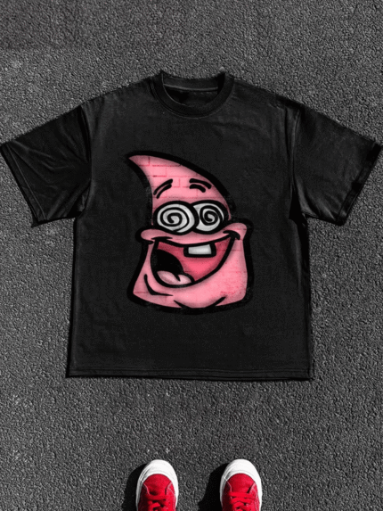 【SKKK】220g printed men’s oversized T-shirt, 100% cotton, comfortable choice