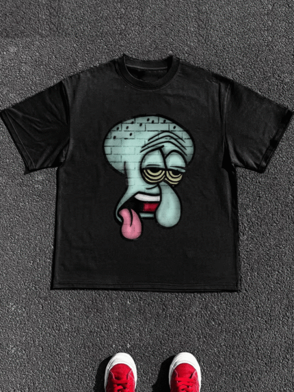 【SKKK】220g printed men’s oversized T-shirt, 100% cotton, comfortable choice