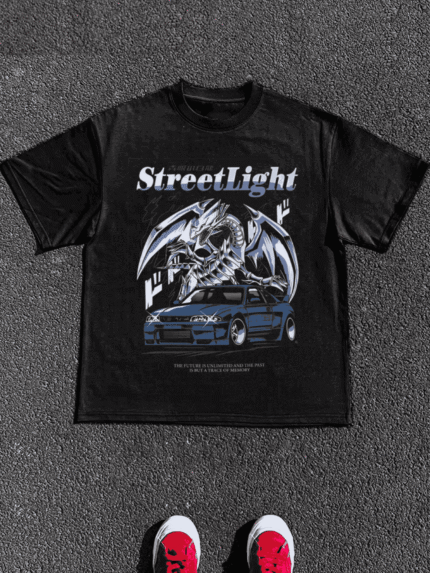 【SKKK】220g printed men’s oversized T-shirt, 100% cotton, comfortable choice