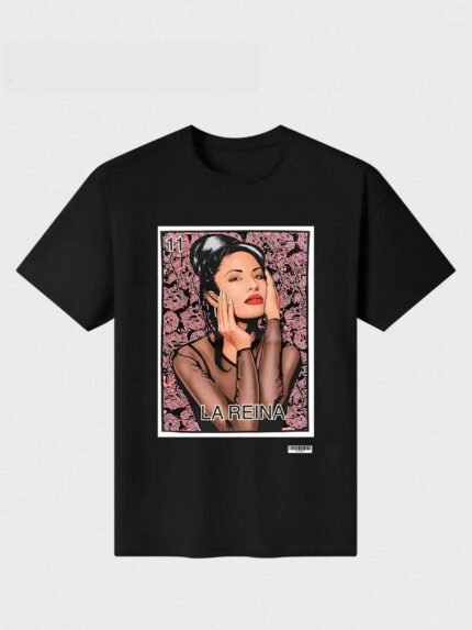 【SKKK】220g printed women’s oversized T-shirt, 100% cotton, comfortable choice