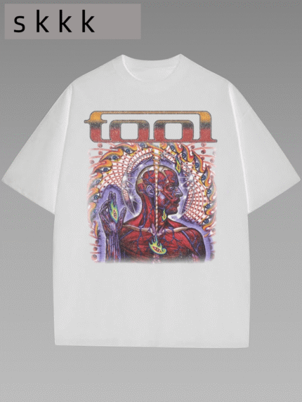 【SKKK】220g printed women’s oversized T-shirt, 100% cotton, comfortable choice