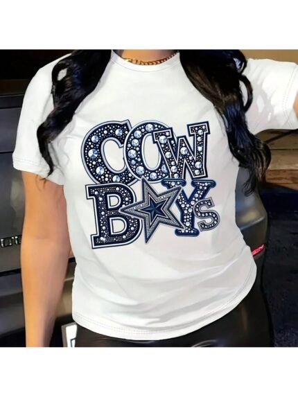 【SKKK】 220g printed women’s T-shirt, 100% cotton, comfortable choice