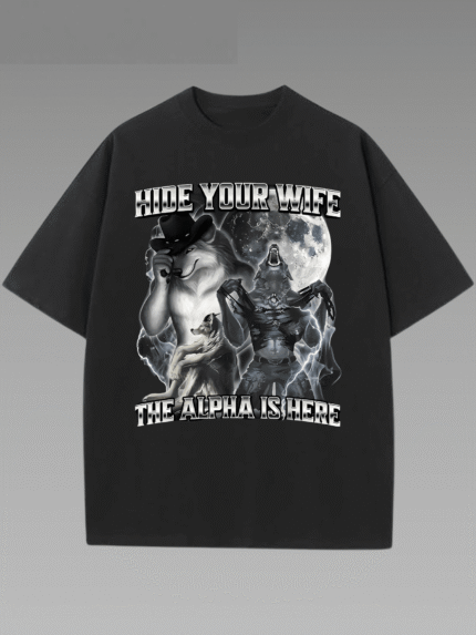 【SKKK】220g printed women’s oversized T-shirt, 100% cotton, comfortable choice