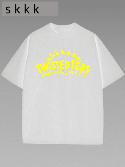 【SKKK】220g printed women’s oversized T-shirt, 100% cotton, comfortable choice