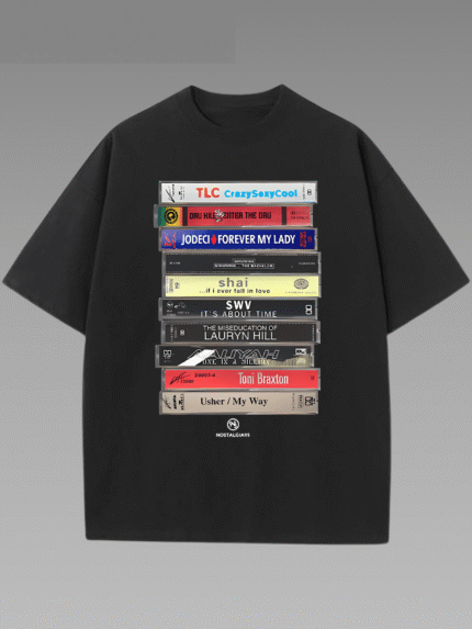 【SKKK】220g printed women’s oversized T-shirt, 100% cotton, comfortable choice