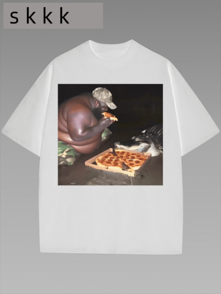 【SKKK】220g printed women’s oversized T-shirt, 100% cotton, comfortable choice