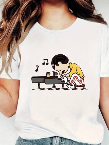 【SKKK】 220g printed women’s T-shirt, 100% cotton, comfortable choice