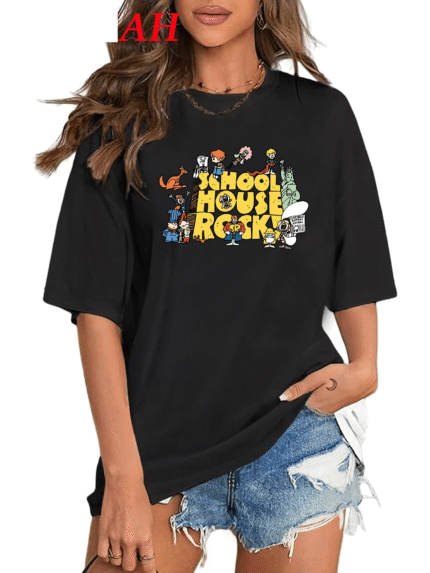 【SKKK】220g printed women’s oversized T-shirt, 100% cotton, comfortable choice