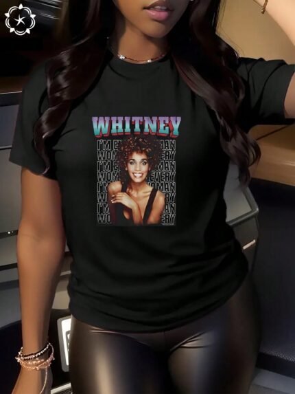 【SKKK】220g printed women’s oversized T-shirt, 100% cotton, comfortable choice