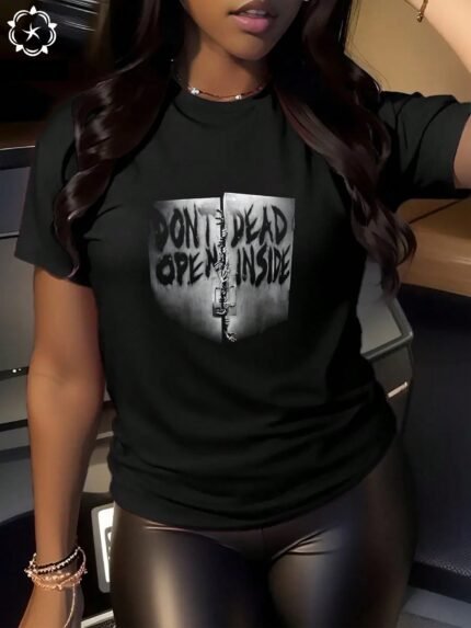 【SKKK】220g printed women’s oversized T-shirt, 100% cotton, comfortable choice