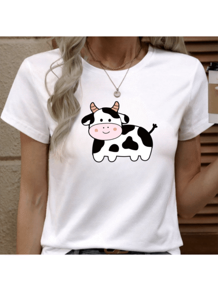 【SKKK】 220g printed women’s T-shirt, 100% cotton, comfortable choice