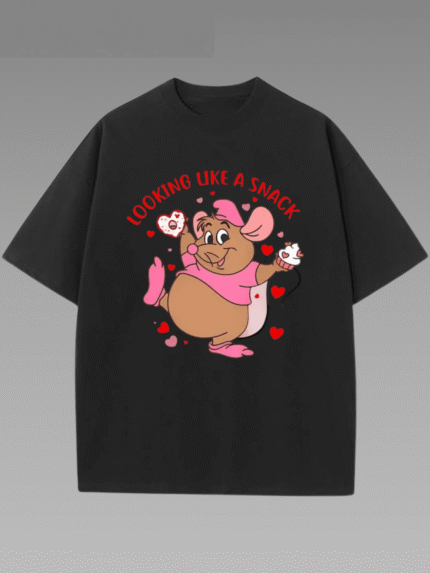 【SKKK】220g printed women’s oversized T-shirt, 100% cotton, comfortable choice