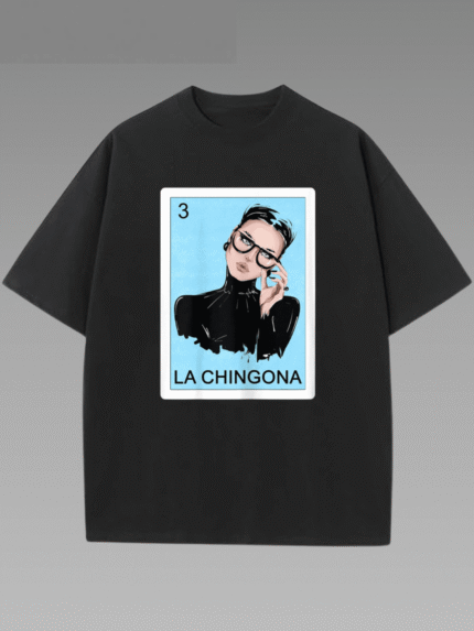 【SKKK】220g printed women’s oversized T-shirt, 100% cotton, comfortable choice