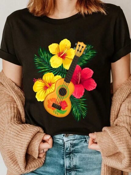 【SKKK】 220g printed women’s T-shirt, 100% cotton, comfortable choice