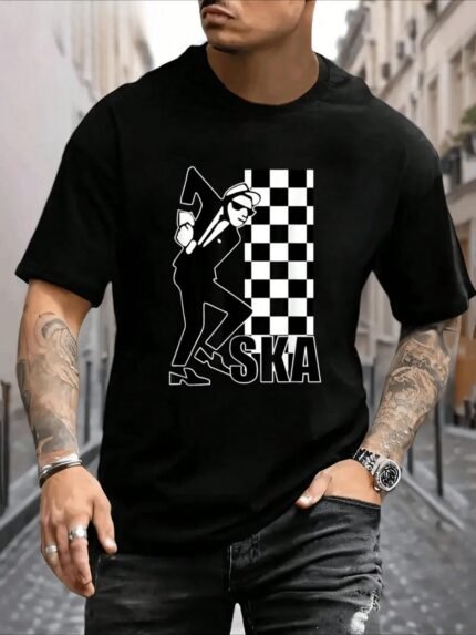 【SKKK】 220g printed men’s T-shirt, 100% cotton, comfortable choice