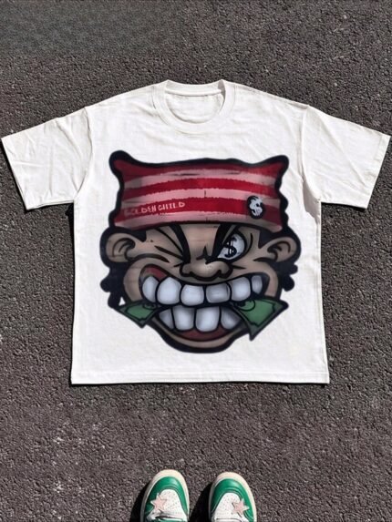 【SKKK】 220g printed men’s T-shirt, 100% cotton, comfortable choice