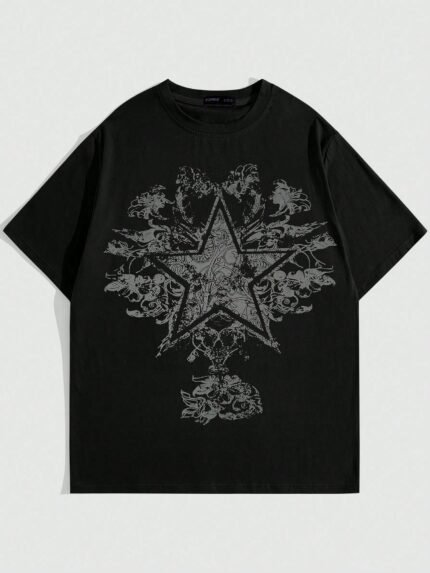 【SKKK】 220g printed men’s T-shirt, 100% cotton, comfortable choice