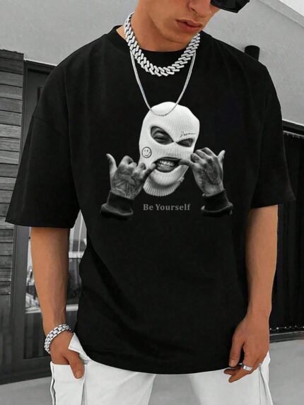 【SKKK】 220g printed men’s T-shirt, 100% cotton, comfortable choice