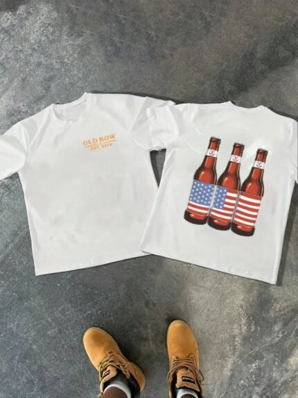 【SKKK】220g printed men’s oversized T-shirt, 100% cotton, comfortable choice