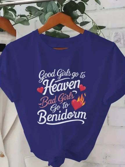 【SKKK】 220g printed women’s T-shirt, 100% cotton, comfortable choice