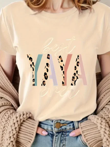 【SKKK】220g printed women’s oversized T-shirt, 100% cotton, comfortable choice