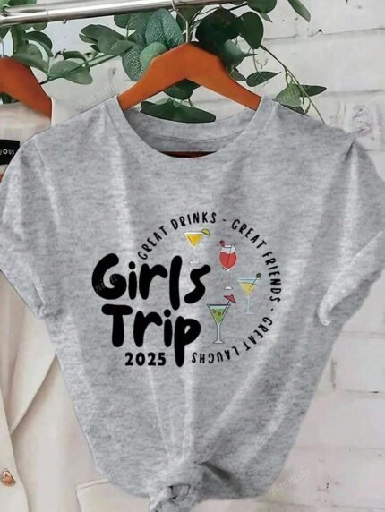 【SKKK】220g printed women’s oversized T-shirt, 100% cotton, comfortable choice