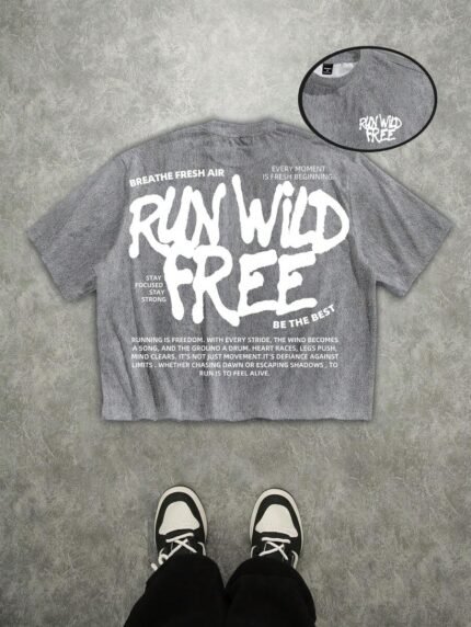 【SKKK】220g printed men’s oversized T-shirt, 100% cotton, comfortable choice