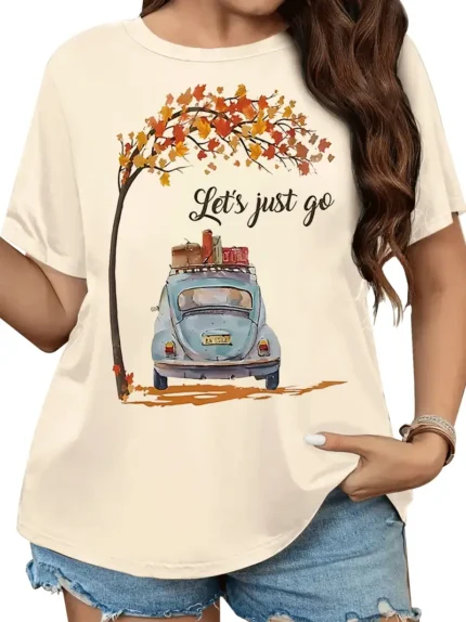 【SKKK】220g printed women’s oversized T-shirt, 100% cotton, comfortable choice