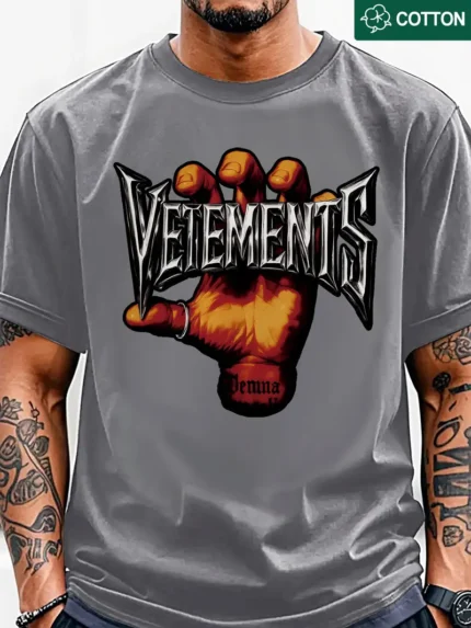 【SKKK】220g printed men’s oversized T-shirt, 100% cotton, comfortable choice