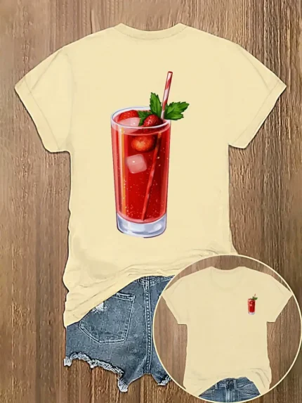 【SKKK】220g printed women’s oversized T-shirt, 100% cotton, comfortable choice