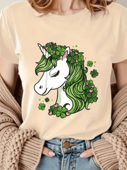 【SKKK】220g printed women’s oversized T-shirt, 100% cotton, comfortable choice