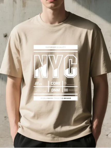 【SKKK】 220g printed men’s T-shirt, 100% cotton, comfortable choice
