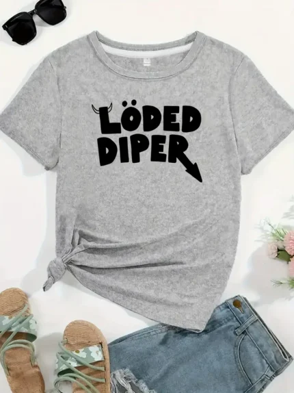 【SKKK】220g printed women’s oversized T-shirt, 100% cotton, comfortable choice