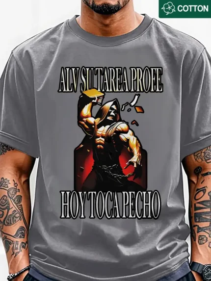 【SKKK】220g printed men’s oversized T-shirt, 100% cotton, comfortable choice