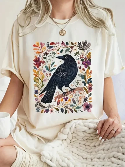 【SKKK】220g printed women’s oversized T-shirt, 100% cotton, comfortable choice